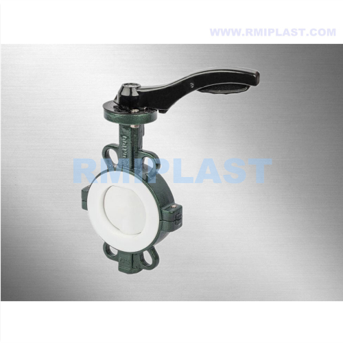 PFA Lined Butterfly Valve Wafer ANSI DIN JIS