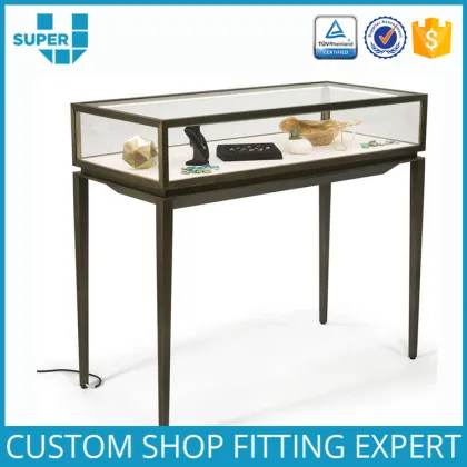 China Factory Wholesale Commercial Retail Shop Glass Jewelry Display Cabinets