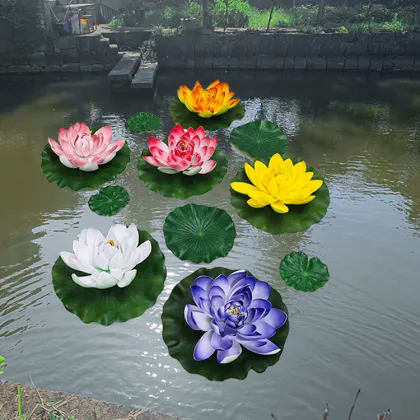 Lotus Flower Simulation: Pond Decoration & Fake Water Lily Props