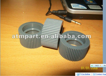 ATM PARTS V2X ID18 card reader 1750051761-21 - Wincor Rubber Roller only for Draw-Off Shaft CMD V4 mont New and Original