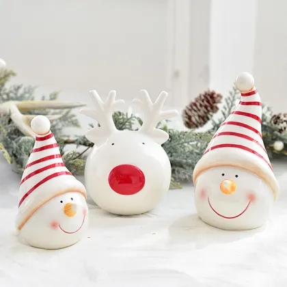 Custom Ceramic Ornaments for Christmas Home Decorations