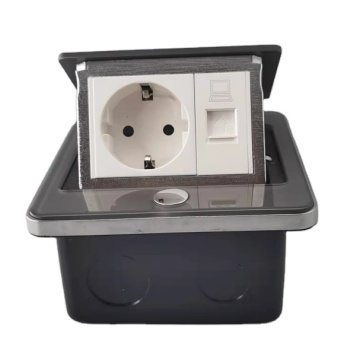 iGERCN Waterproof 250V/16A EU Style Pop-Up Floor Power Box with Grey Color Toughened Dustproof Design