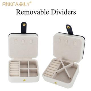 Small jewelry box small pu leather travel jewelry storage case for earring