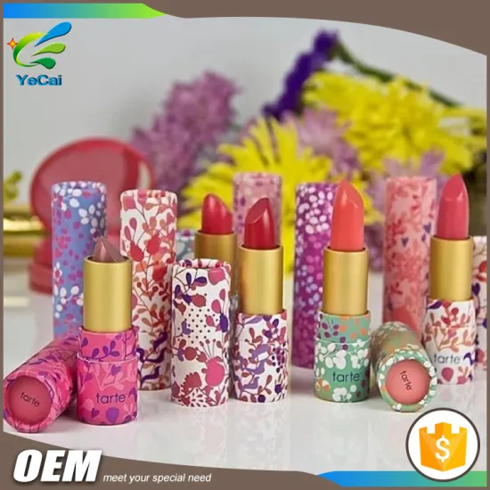 Eco friendly push up cosmetic kraft paper tubes, paper lipstick tube wholesale