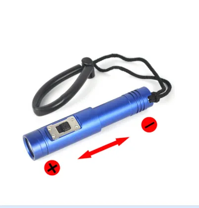 Underwater DIV12 150m Waterproof LED Diving Flashlight