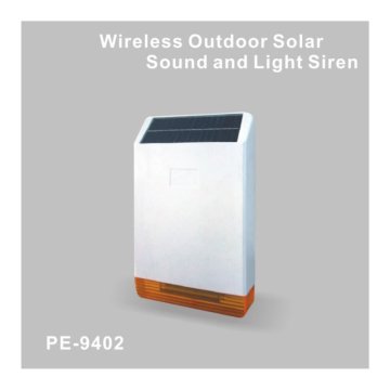 Wireless Solar Sound and Light External Siren outdoor siren with IP