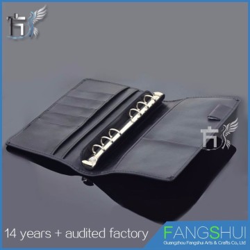 Real Leather Black Large Key Holder Wallet