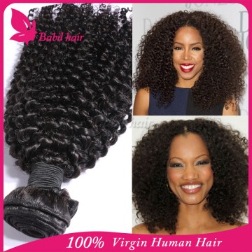 Top quality unprocessed afro kinky hair extension brazilian human hair extension virgin Brazilian afro kinky human hair