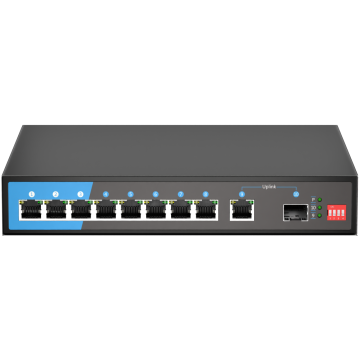 Scodeno не блокирующий дизайн POE Switch 10GP-S-AC