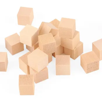Wholesale Natural Polished Unfinished Birch Wooden Blocks for DIY Crafts and Toys