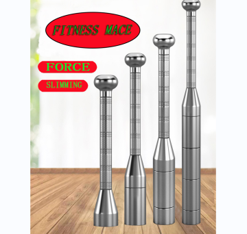 สโมสรปรับ Dinuo Professional Bell: 304 Bell Mace Stainless Steel สำหรับการฝึกความแข็งแรงที่เพิ่มขึ้นมุ่งเน้นไปที่ไหล่จับและการออกกำลังกายที่ปลายแขน