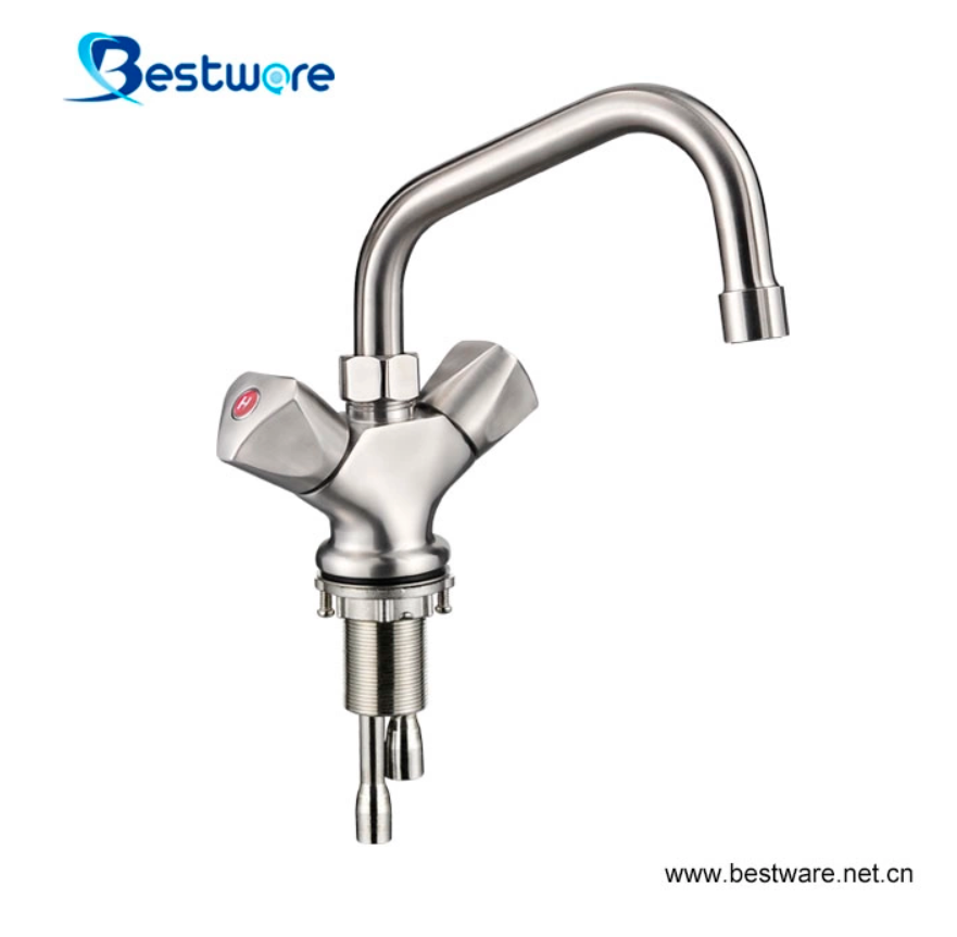 Wall-mounted Two-handle Basin Faucet