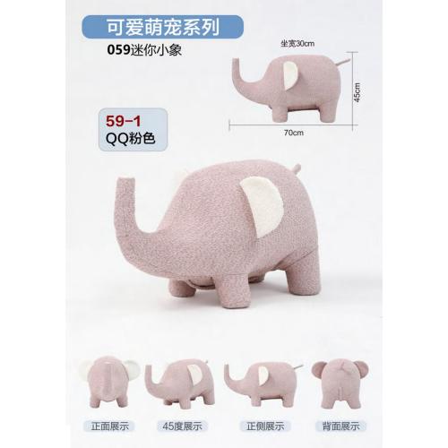 Whimsy High Quality Modern Kids Chairs Lovely Cute Mini Elephant Durable Animal Stools Supplier