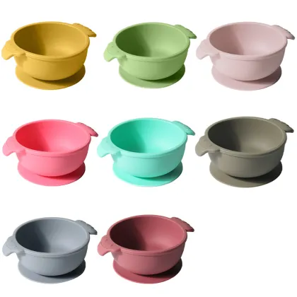 Duck Tongue Suction Bowl for Kids Silicone Feeding