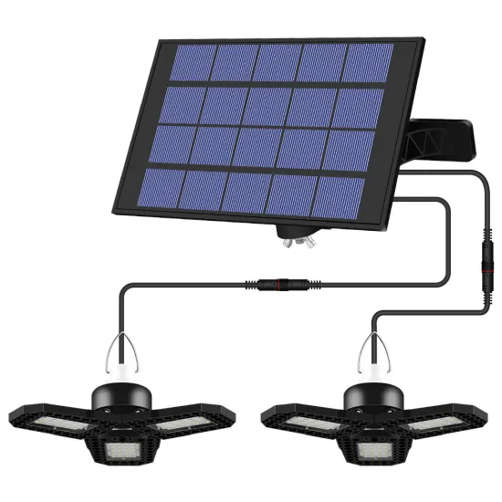 Adjustable Waterproof LED Garage Lights - Solar-Powered LED Garden Lights