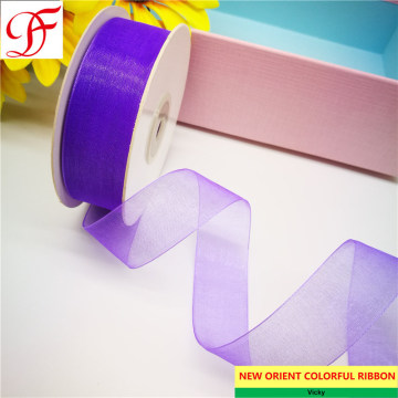 Manufacturers China Nylon Organza Ribbon Grosgrain Satin Ribbon Sheer Ribbon Stripe Ribbon for Gifts