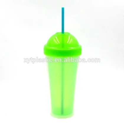 Double wall double plastic cup,double wall drink plastic cup,drink cup plastic