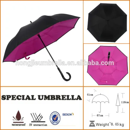 Double Layer Reverse Inverted Kazbrella Umbrella