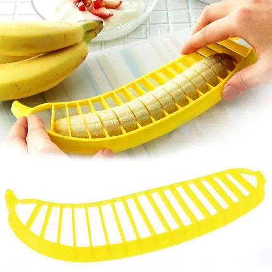 Manual Banana Slicer Cutter Fruit Chopper