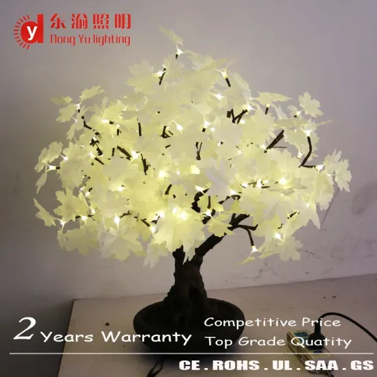 DONGYU fake bonsai tree LED warm white maple tree