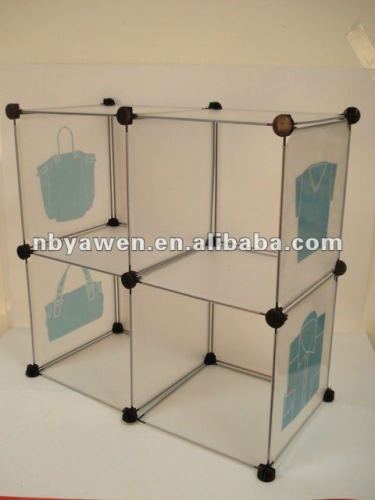 4 Cubes Removeable Plastic Shoe Cabinet