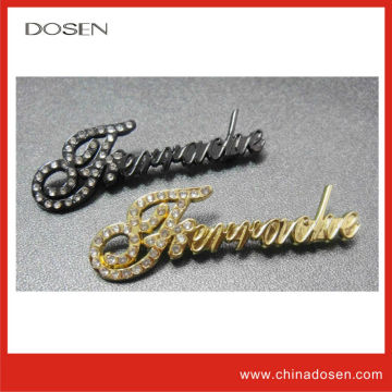 diamond plate metal /nameplate logo paint with black color