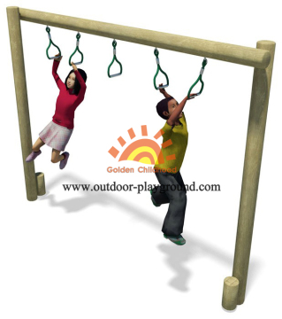 Outdoor Trapeze Walk Balancing Structure For Kids