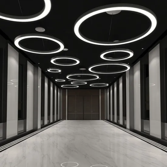 Black Dimmable Circular LED Hanging Lamp - 800mm Indoor Round Decorative Lighting