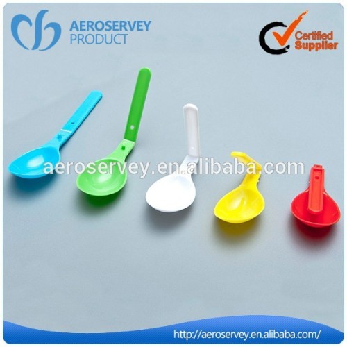 Made in china Folding colorful hard plastic spoon and fork
