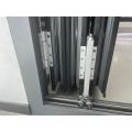 Double side folding glass doors