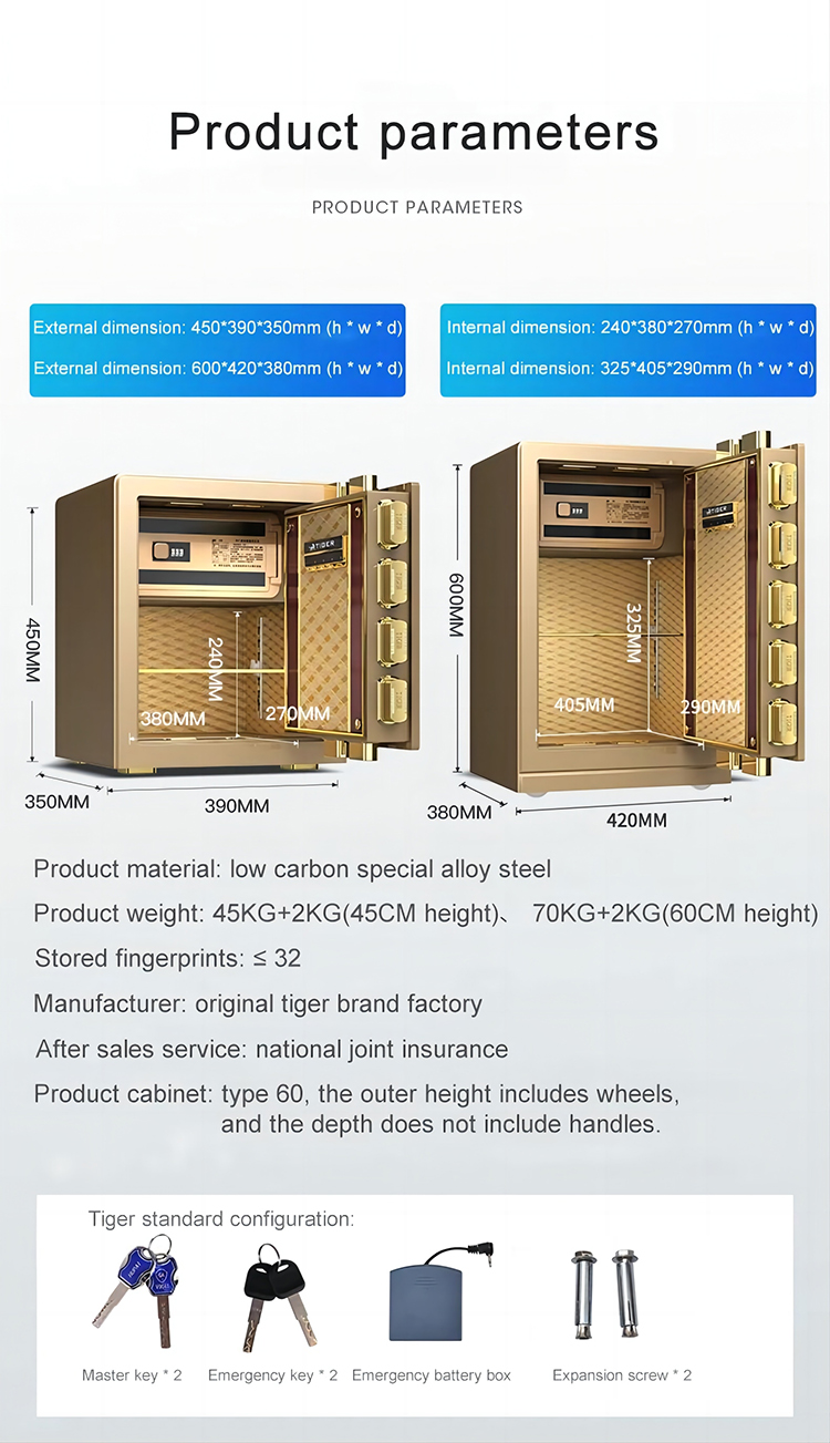 All Steel Anti-theft CSP Certified Safebox