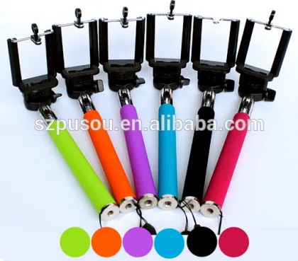2015 fashionable and Foldable Selfie Stick Wired Selfie Stick,Monopod Selfie-Stick