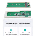 M.2 para o Adaptador de Caso NGFF do gabinete SSD do tipo C SSD