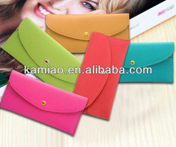 fashion leather ladies clutch coin bag
