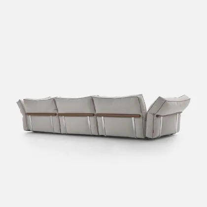 MOYI Designer Flexform Modular Fabric Sofa: A Simple Living Room Addition for Nordic, Modern Villa, and Large Apartment Settings