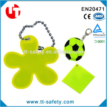 CE EN13356 Standard High Quality And Competitive Price Road Safety Custom Reflective Keychain
