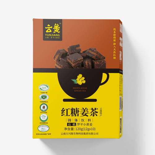 Té de jengibre especiado con base de azúcar moreno