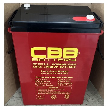 6V 380AH Ciclo profundo Lead para baterias de carbono para uso de motivos