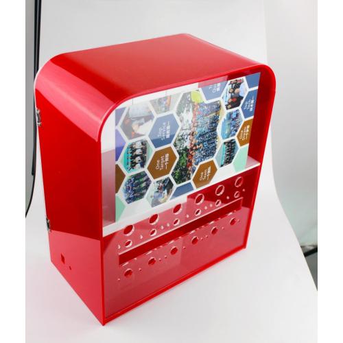 Acrylic E-cigarette display case with lock