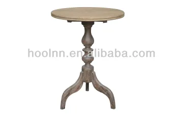 French stylish round wooden side table HL085