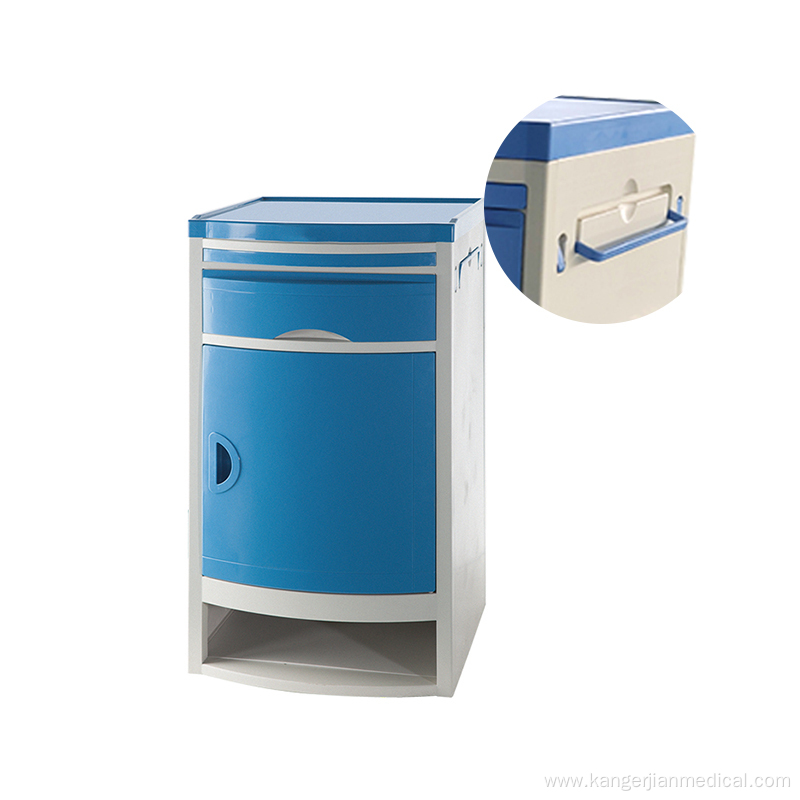 Hospital medical high end bedside tray table abs bedside cabinet