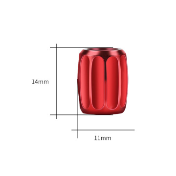 Cubiertas de vástago de la válvula de rueda de latón universal 4pcs