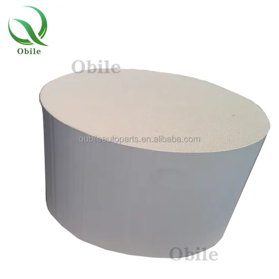 Car Exhaust Honeycomb Ceramic Oval Substrate 400CPSI 600CPSI