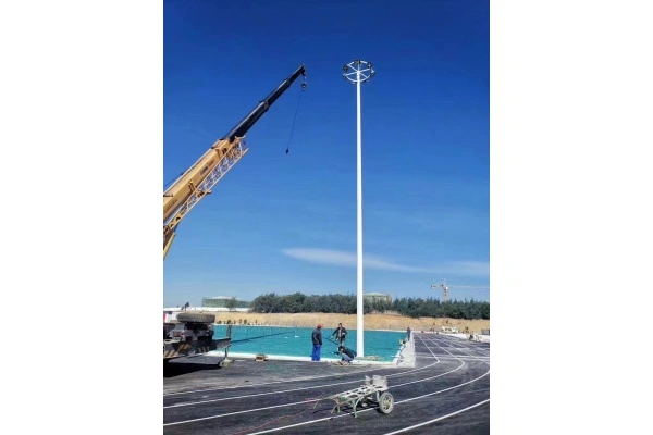 High mast light manufacturing facility quality control