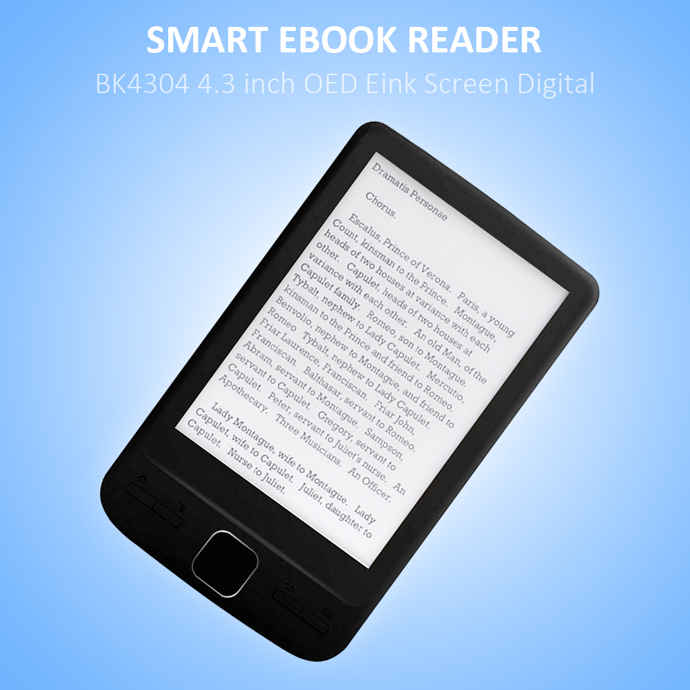 4.3 inch E-Book Reader BK4304 OED Eink Screen Digital Smart Ebook Reader 4GB/8GB/16GB Extracurricular reading and review e-book