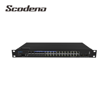 L3 10G Fiber Διαχείριση του Ethernet Switch με 8 θύρες Combo 8 Gigabit
