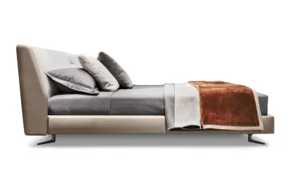 SPENCER BED Fabric Leather Combination