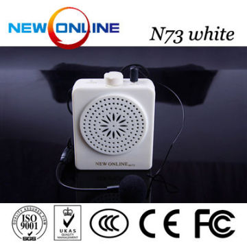 amplifier microphone speaker, microphone,audio amplifier, megaphone N73 White