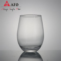 Machine made 9oz 14oz thick stemless wine glass