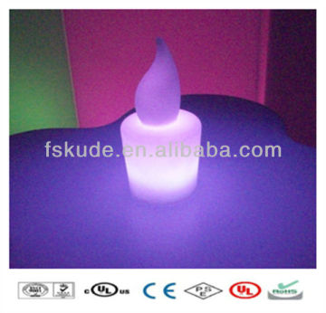 Cute candle plastic illuminated LED Table Lamp